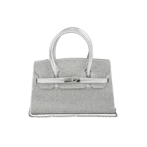 AB Silver Fancy Shoulder Bag P24337 Chic Design