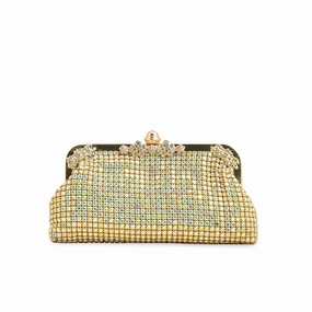 Functional Accessory AB Golden Bridal Clutch p24274
