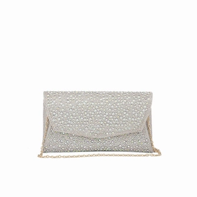 Fashion Choice Daily Commute AB Golden Bridal Clutch P24323
