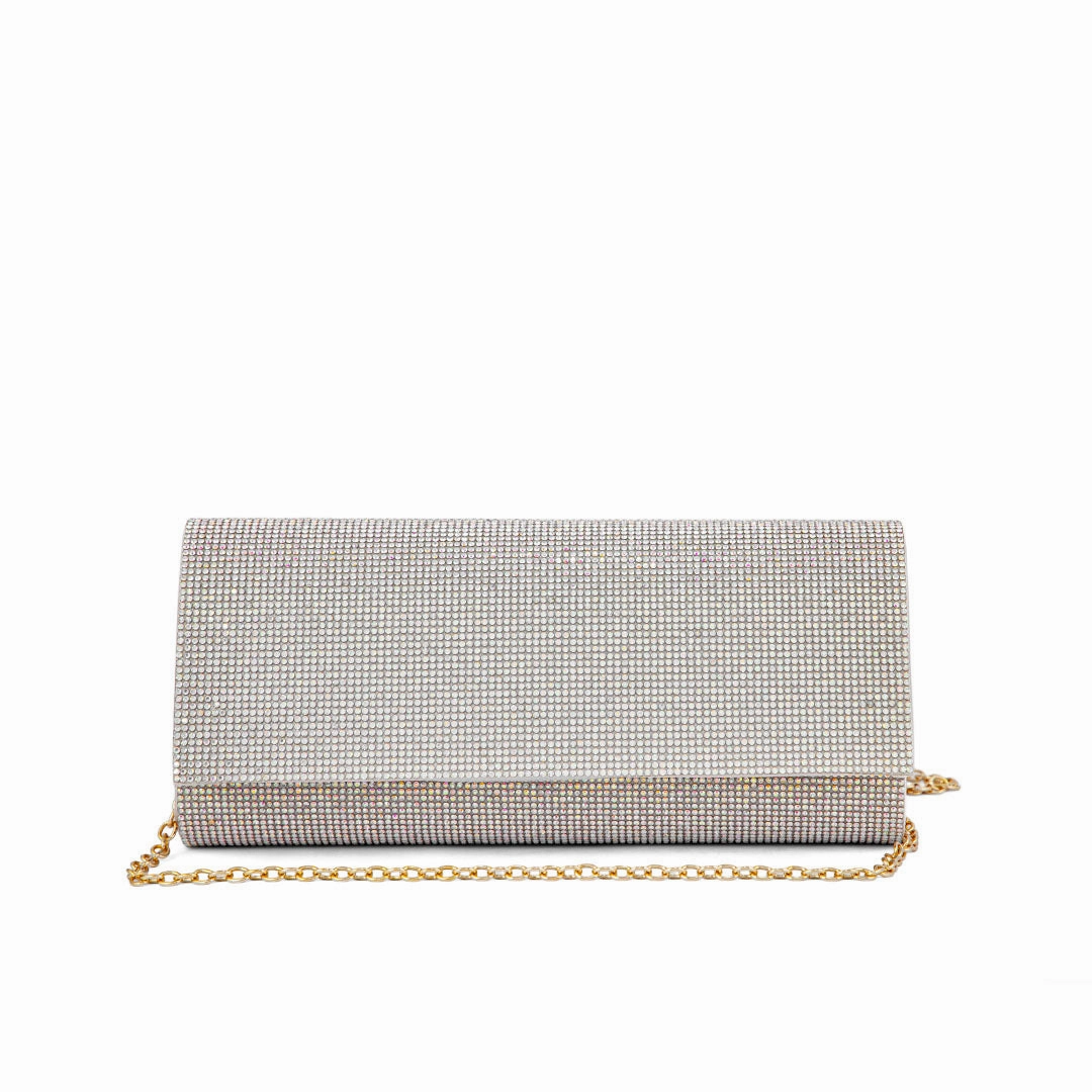 Modern feature AB Golden Fancy Clutch P24328