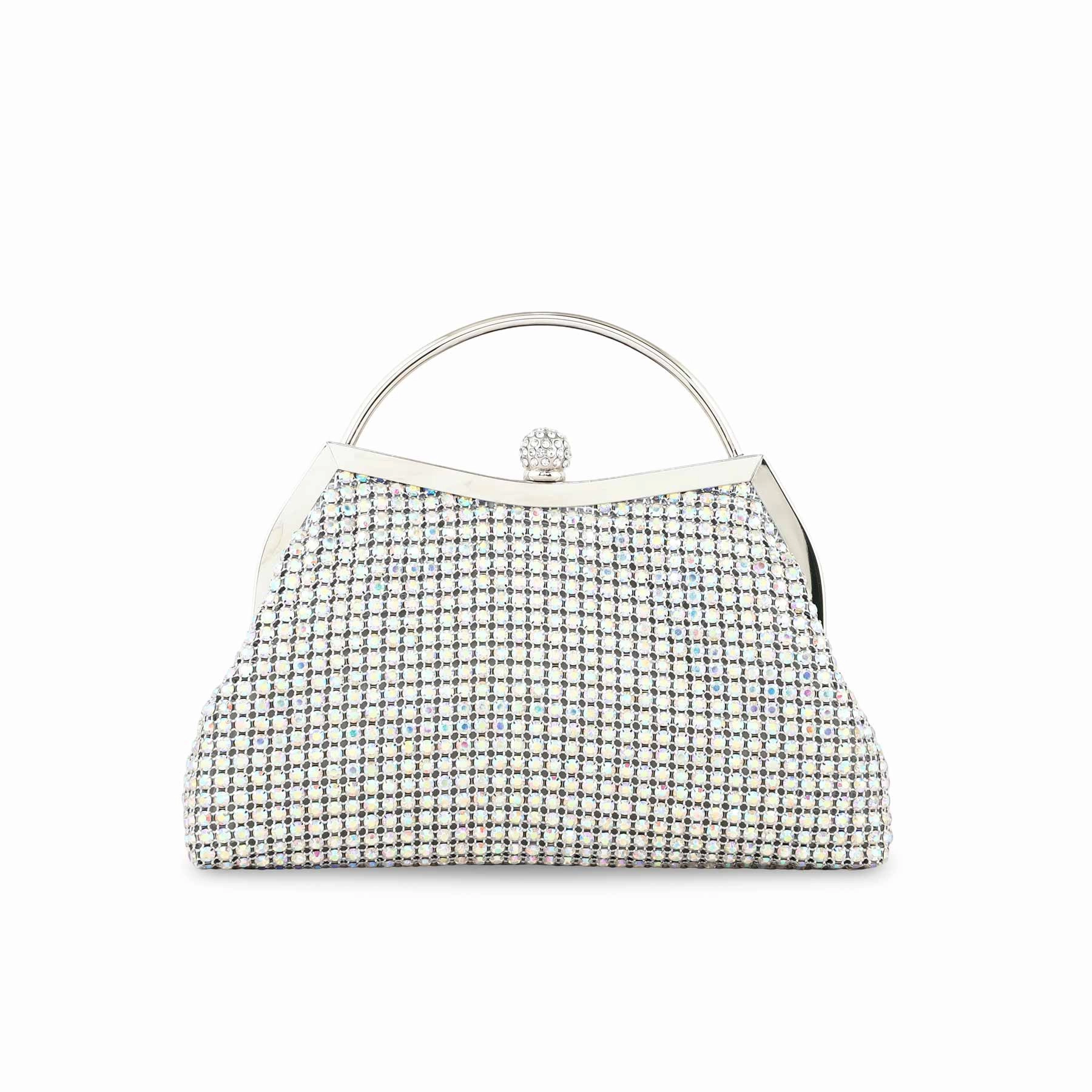 AB Silver Bridal Clutch P24306 Durable Build