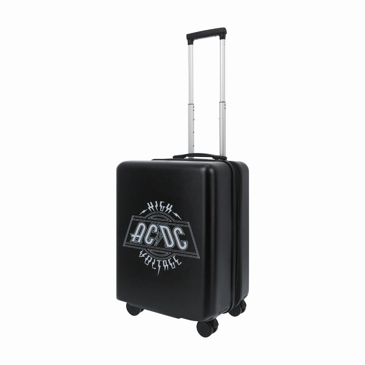 AC/DC 22.5" Spinner Suitcase Black Carry-On Luggage Expandable Gear
