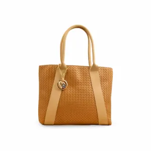 Refined Texture Beige Casual Shoulder Bag For Ladies P56322