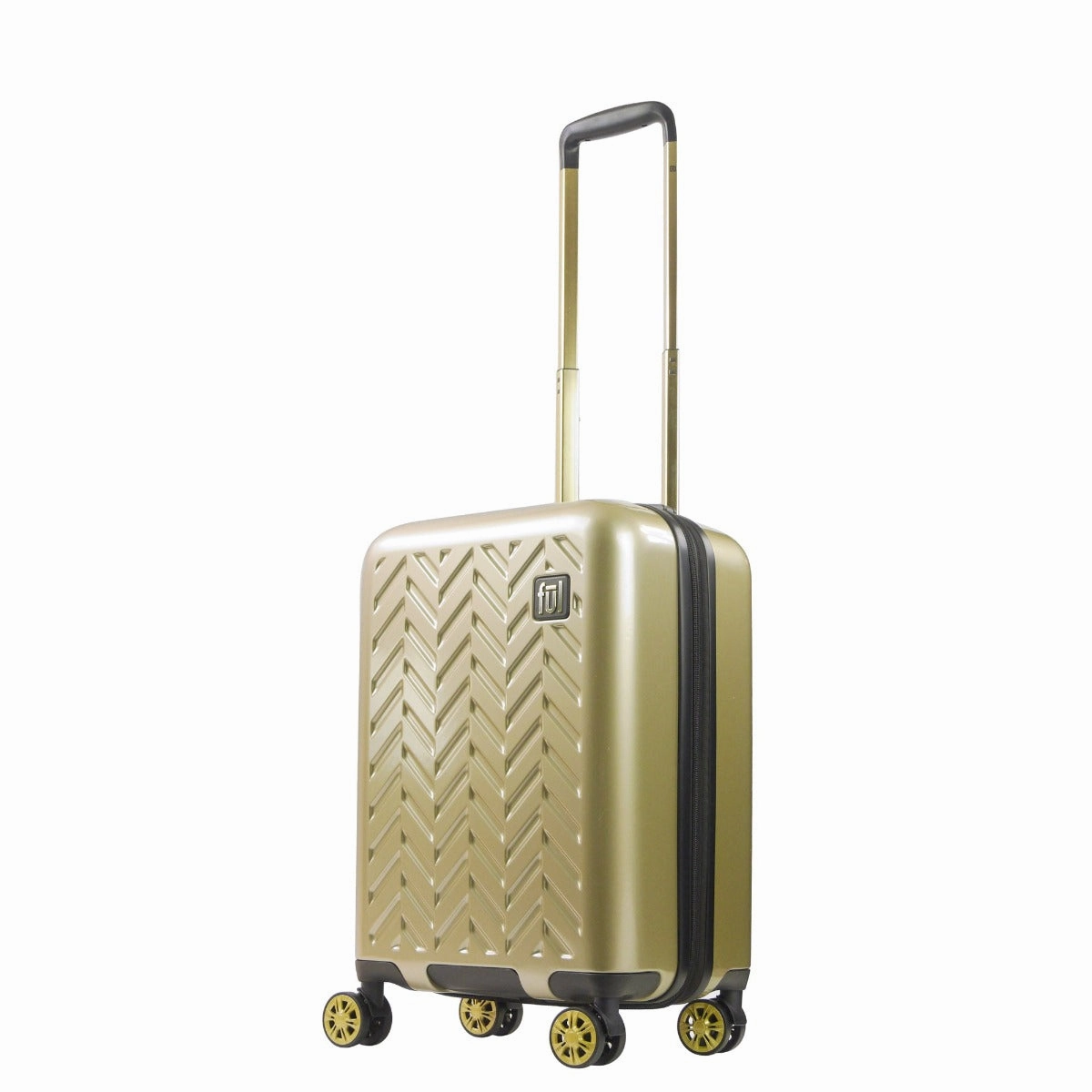 Chic Travel Ful Groove 22" Expandable Hardside Spinner luggage, Gold