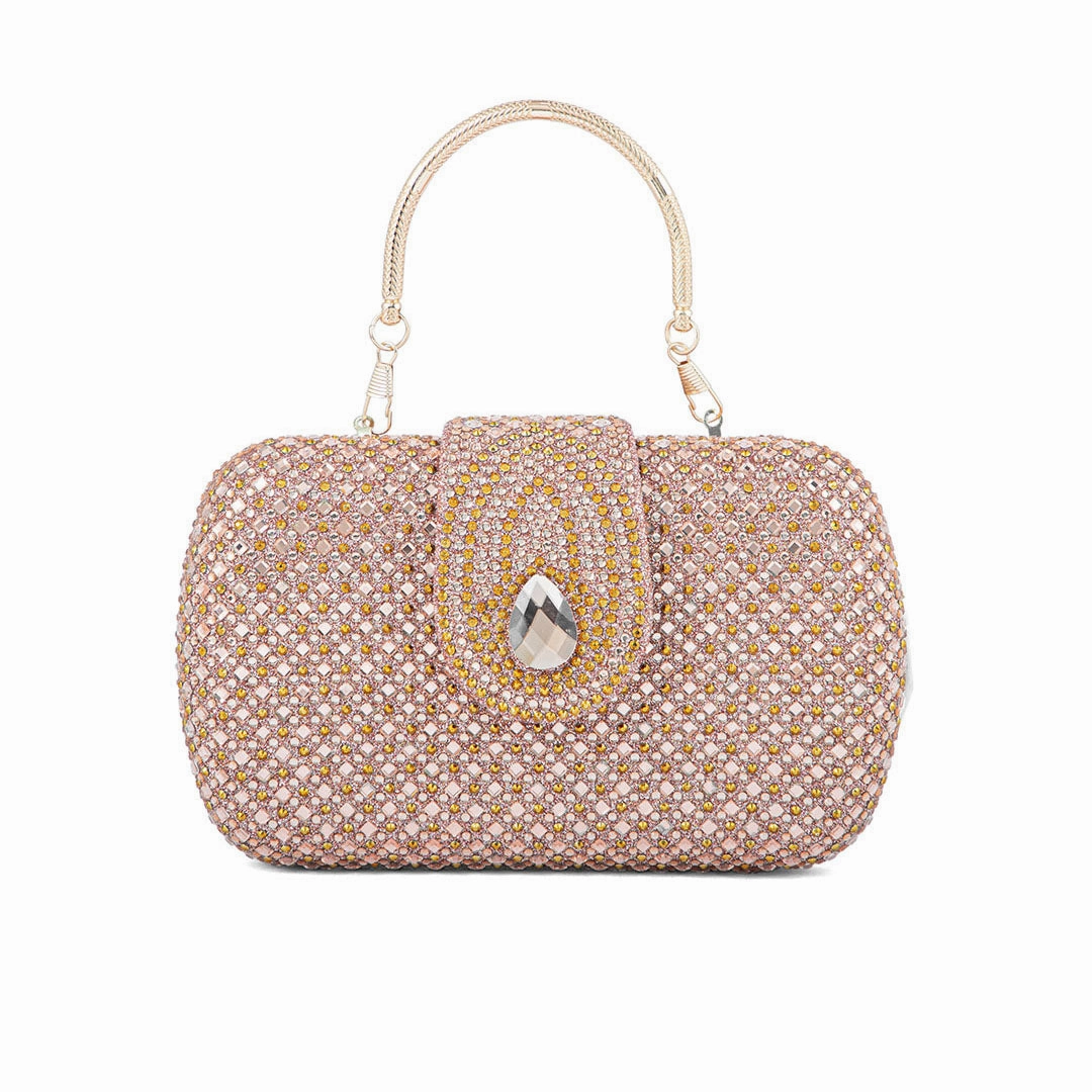 Compact Travel Storage ChamPagne Fancy Clutch P24200