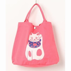 AMINA Jpn Barrel Totel-Pink Manekineko  (134g) Stylish Bag