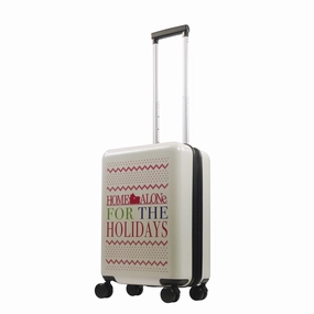 Zoo visit Home Alone 22.5" White Carry-On Suitcase Luggage