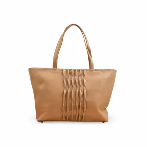 Minimalist Tote Minimal Everyday Beige Casual Shoulder Bag For Women P55822