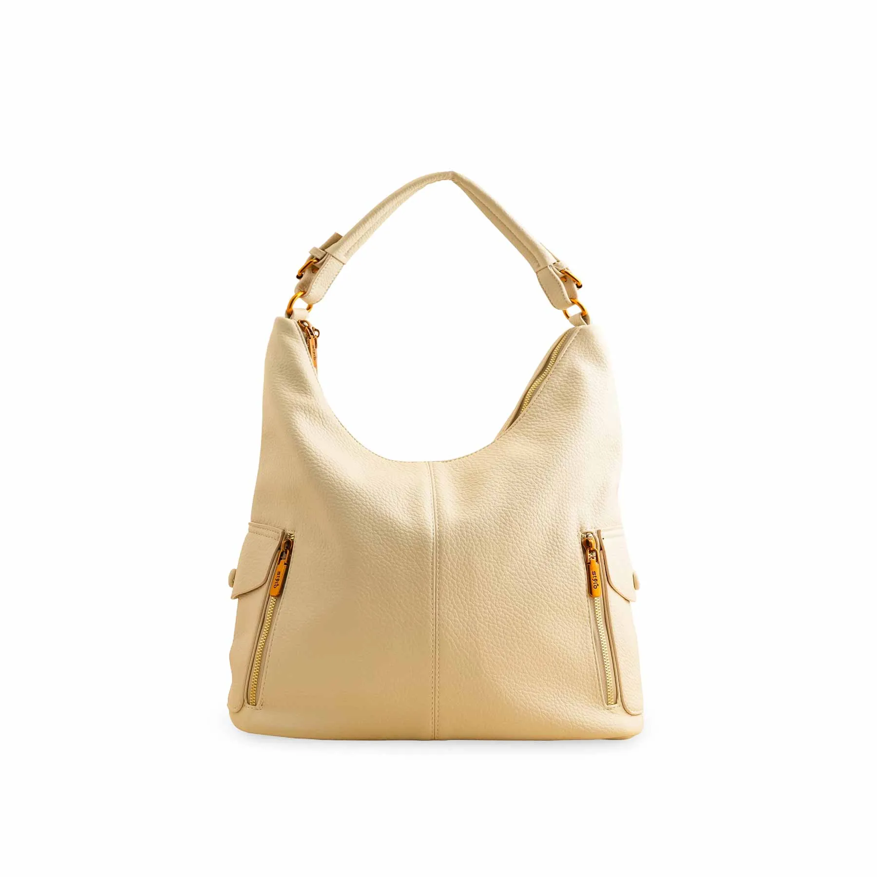 Beige Formal Shoulder Bag P36381 Workwear Style Practical Access