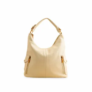 Beige Formal Shoulder Bag P36381 Workwear Style Practical Access