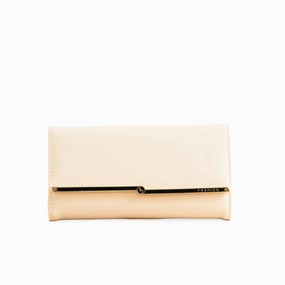 Beige Casual Wallet For Ladies P70967 Functional Look