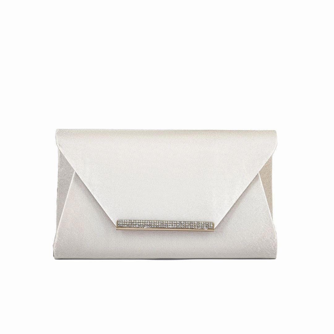 Beige Fancy Clutch P24149 casual outing