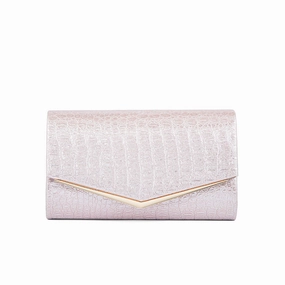Beige Fancy Clutch P24158 Chic Style Leisure Accessory