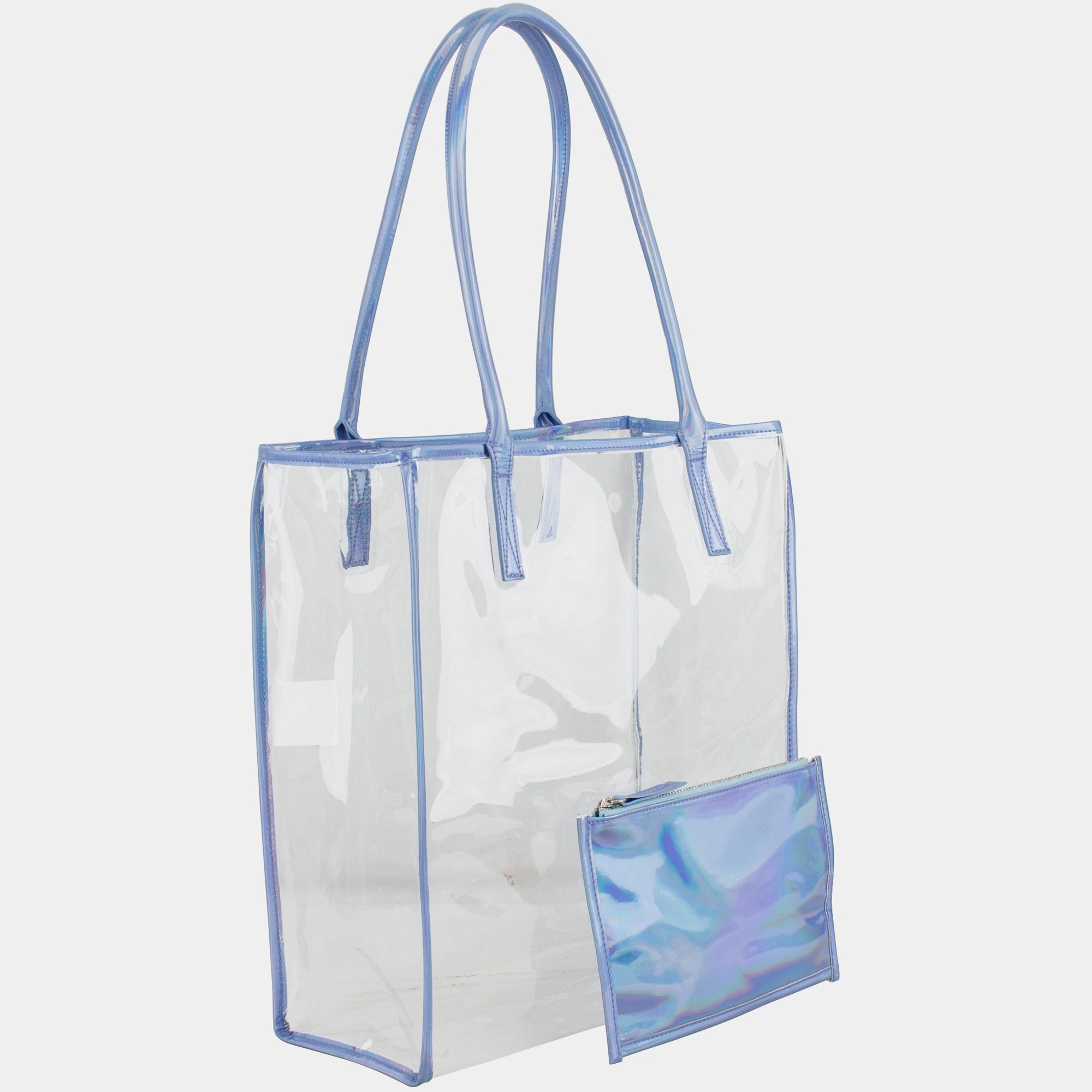 Stylish Compact Bag Practical Feature BIJOUX Clear Tote with Removable Clutch