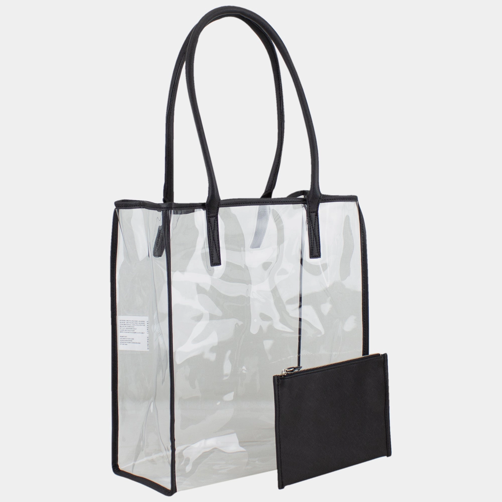 BIJOUX Clear Tote with Removable Clutch Travel Organizer Modern Gear