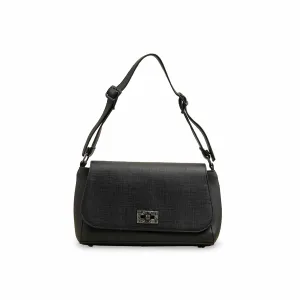 Modern Taste Soft Feel Black Casual Shoulder Bag For Women P55817