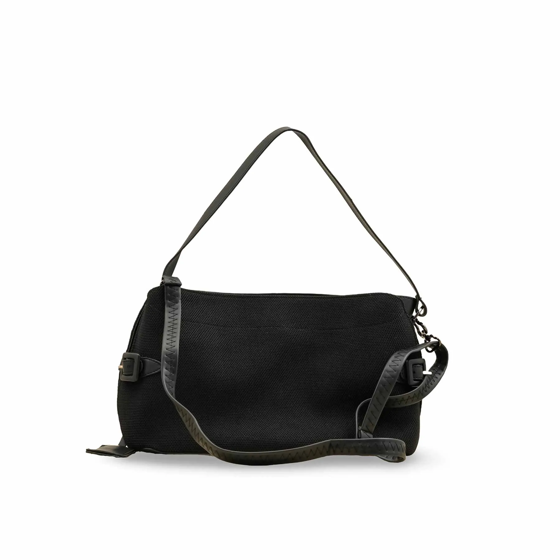 Black Casual Shoulder Bag For Women P55818 Functional Storage Chic Finish