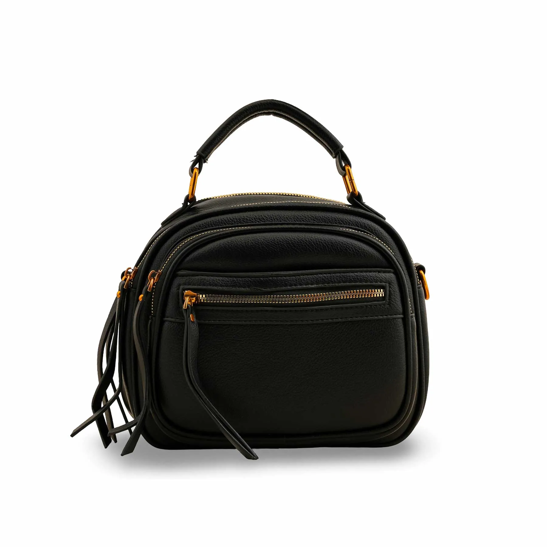Black Casual Shoulder Bag P36391 Modern Lifestyle Commuter Essential