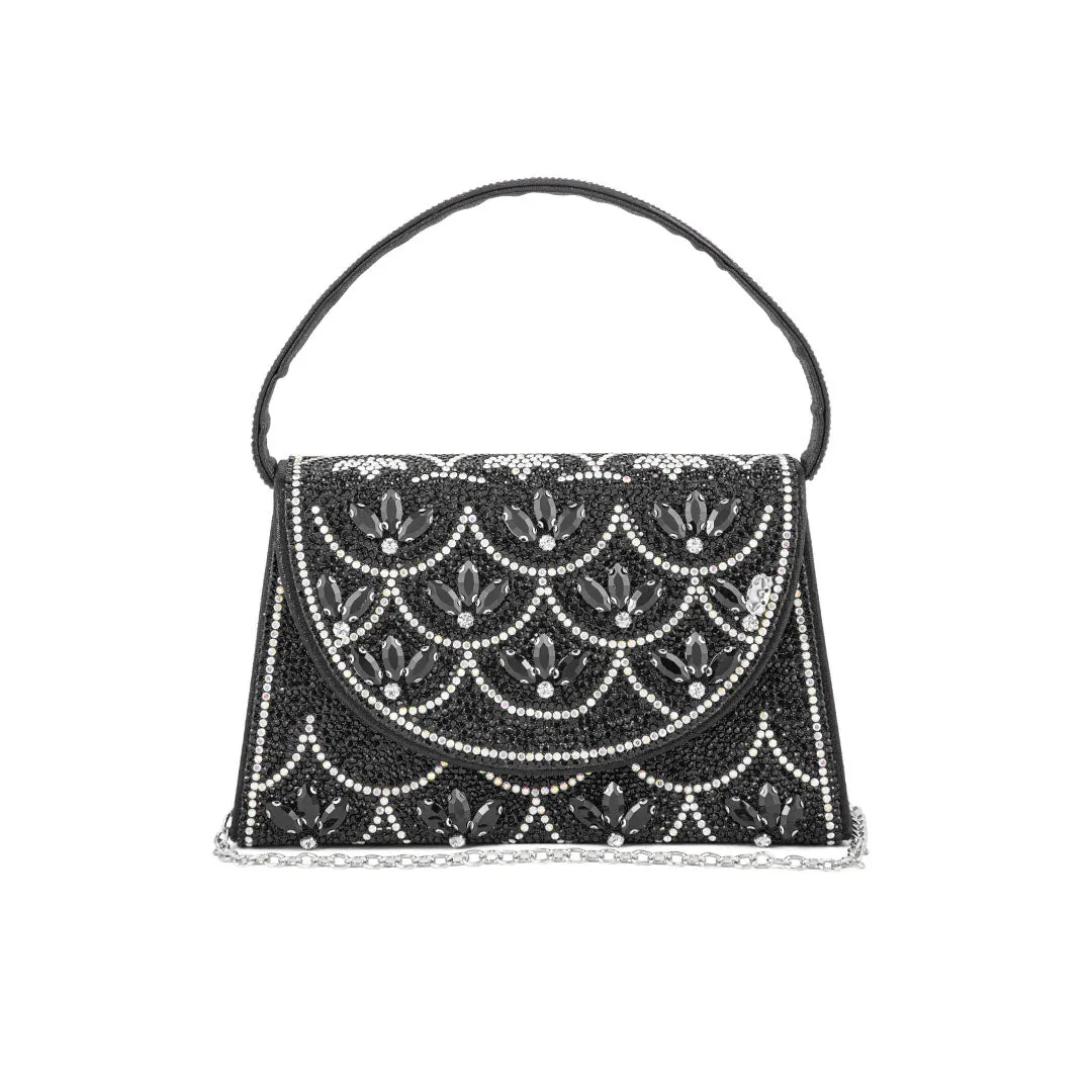 Fashion Element Practical Travel Black Fancy Shoulder Bag P24331