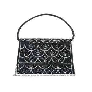 Work Essential Black Fancy Shoulder Bag P24332