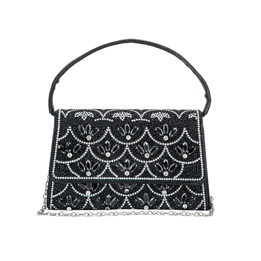 Work Essential Black Fancy Shoulder Bag P24332