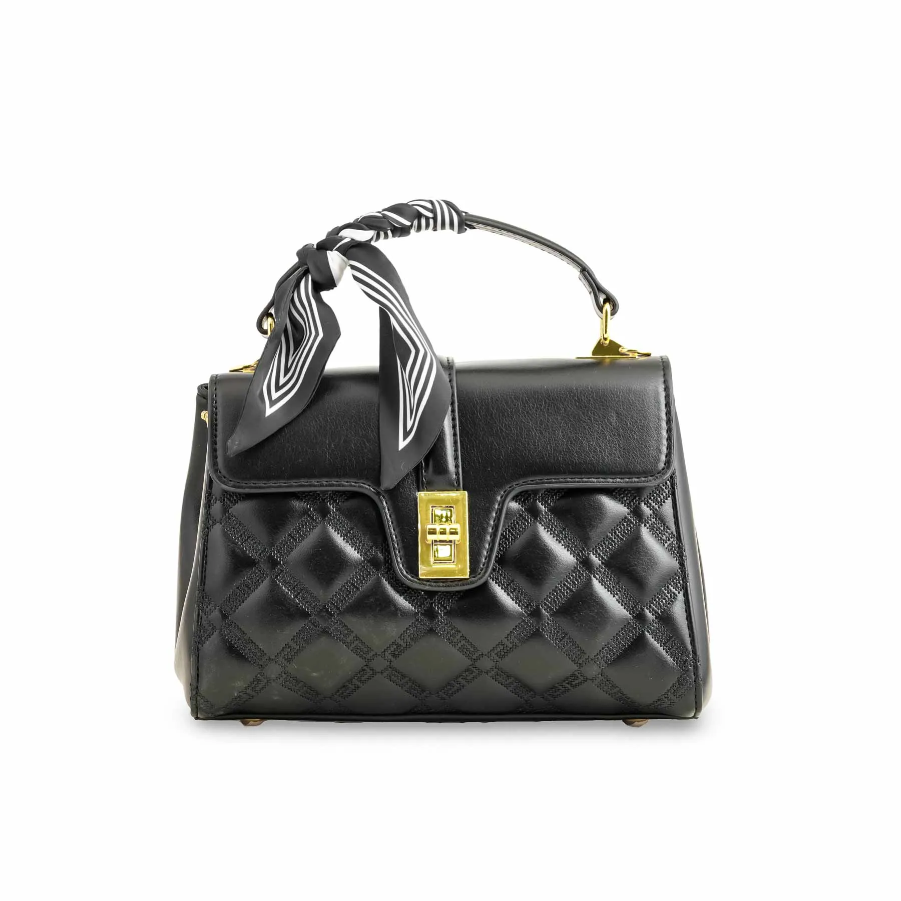 Eco-Conscious Choice Black Formal Shoulder Bag P36340