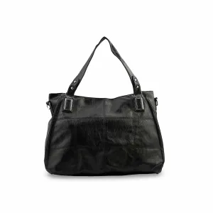 Black Formal Shoulder Bag P36348 Soft Touch
