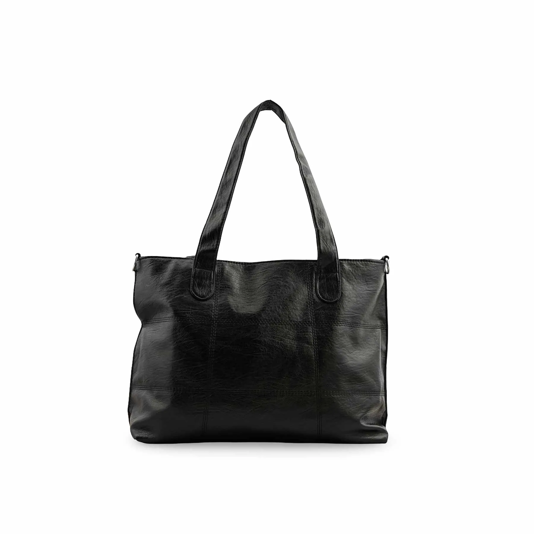 Black Formal Shoulder Bag P36349 Easy Organization