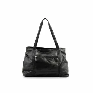 Black Formal Shoulder Bag P36354 Urban Function Versatile Carryall