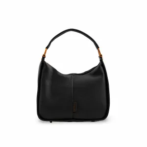 Black Formal Shoulder Bag P36383 simple design
