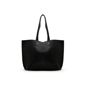 Black Ladies Casual Shoulder Bag P55772 Timeless Utility Day-to-Day Bag