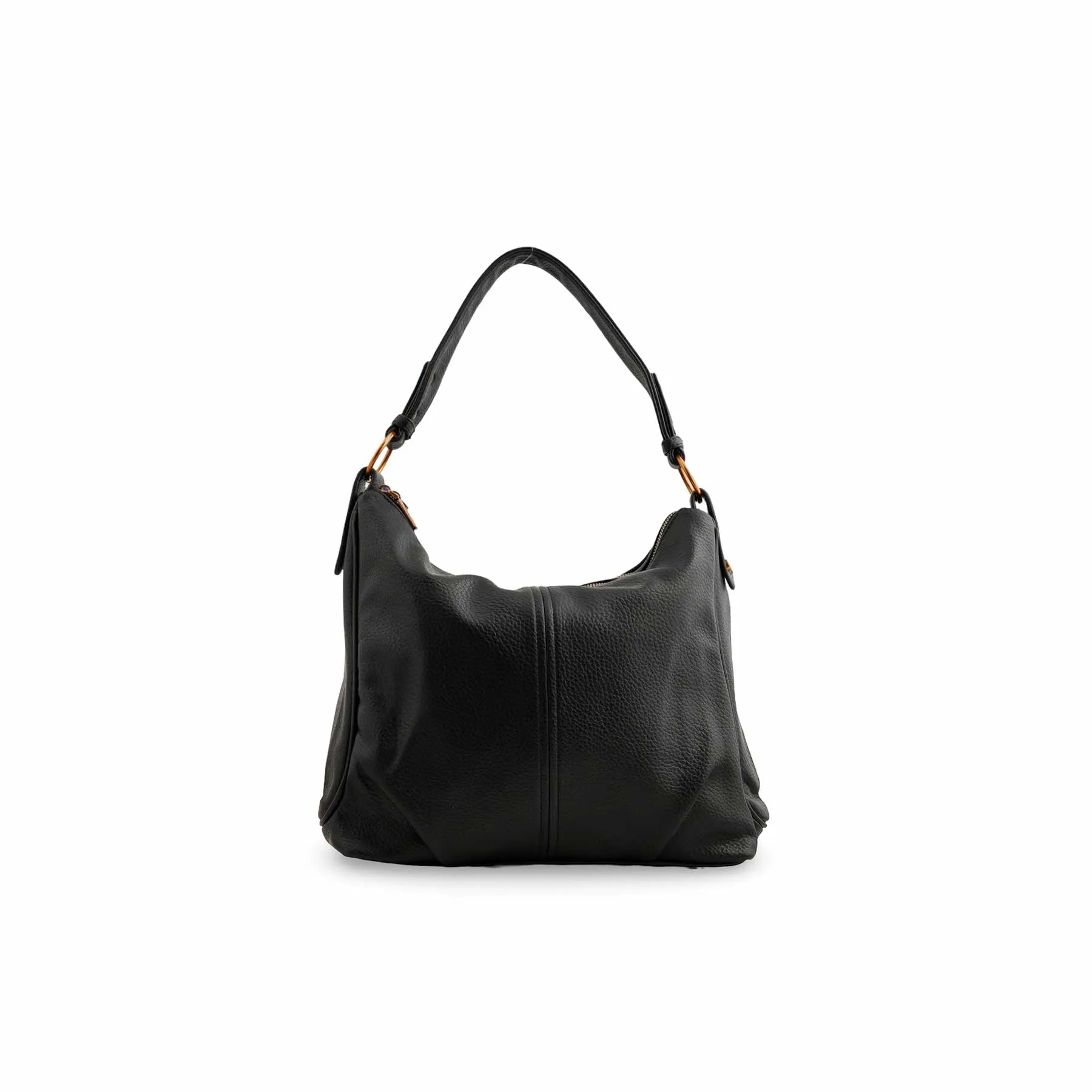 Black Women Formal Shoulder Bag P36360 Soft Detail Chic Detail