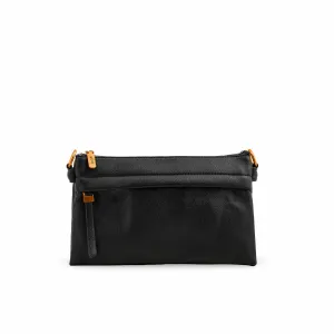 Black Women Formal Shoulder Bag P36363 Modern Texture Compact Form