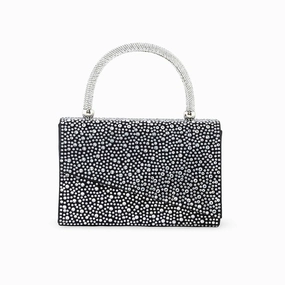 Portable Storage Light Daily Bag Black Bridal Clutch P24369