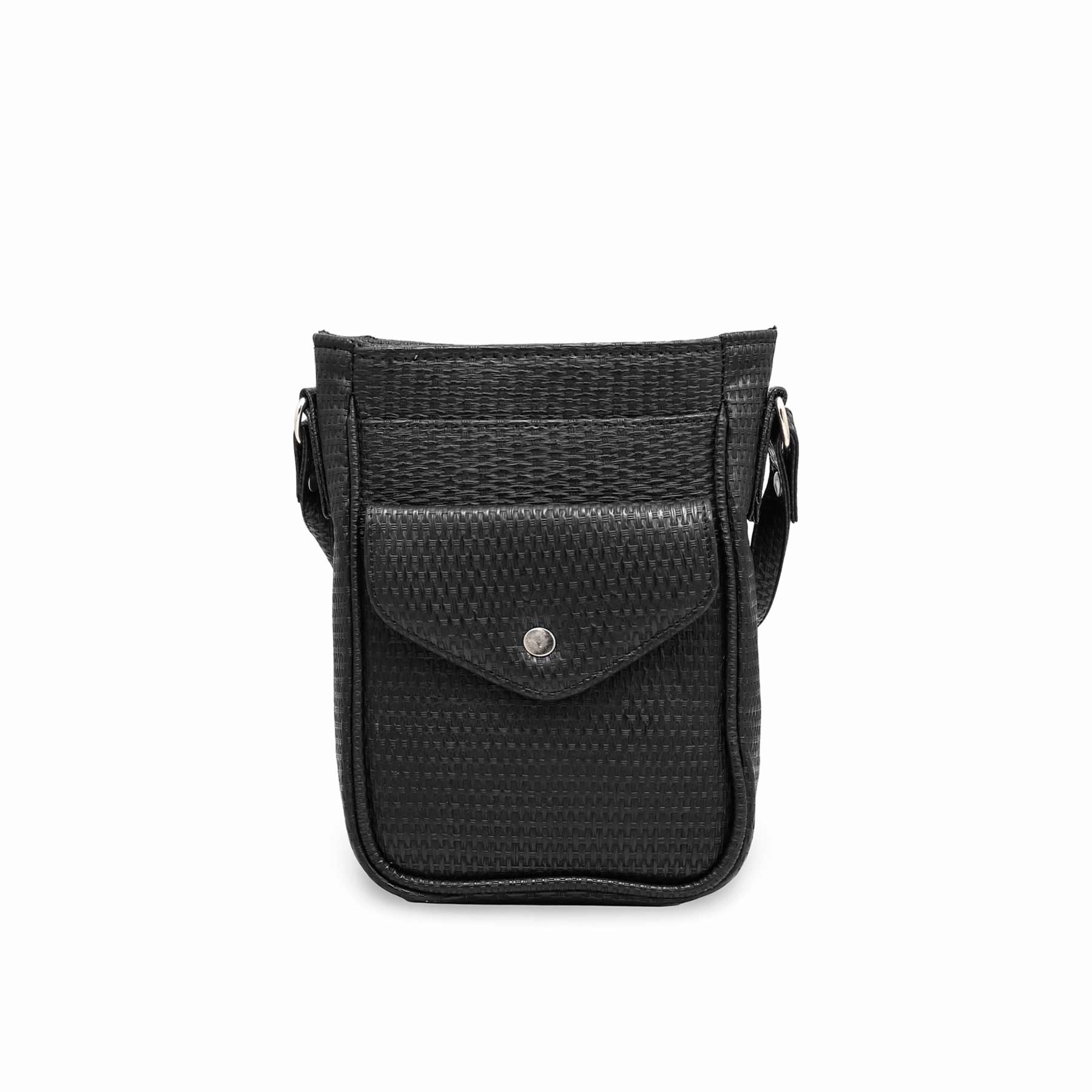 Black Casual Pouch P97541 Durable Bag Smart Expression