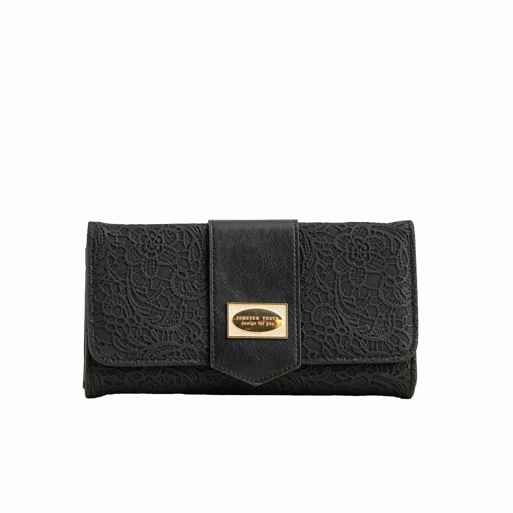 Black Casual Wallet For Women P70977 Active Equipment