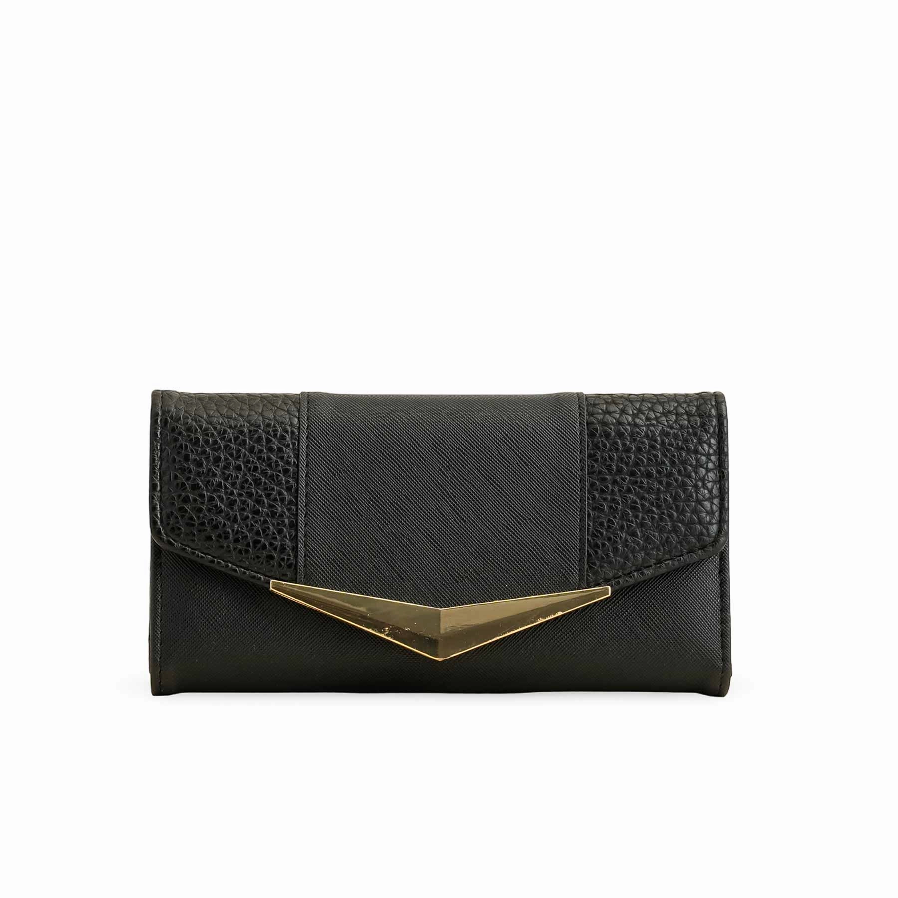 Minimal Lifestyle Black Casual Wallet For Women P70978