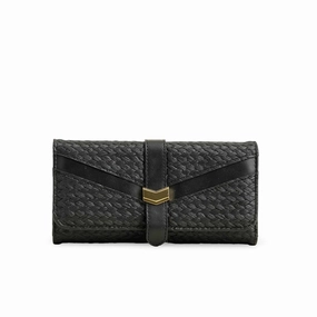 Black Casual Wallet P70974 Adjustable Strap