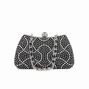 Black Fancy Clutch P24180 Stylish Personality Stylish Journey