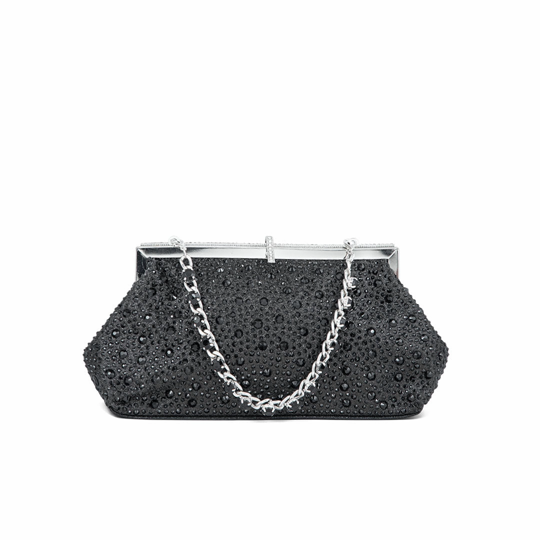 Black Fancy Clutch P24195 Weekend Trip Everyday Utility Bag