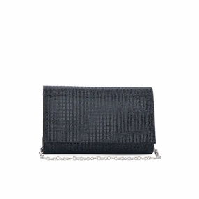 Black Fancy Clutch P24327 Compact Touch Everyday Durability