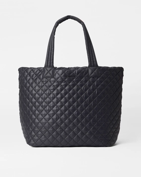 Compact Shape Black Large Metro Tote Deluxe