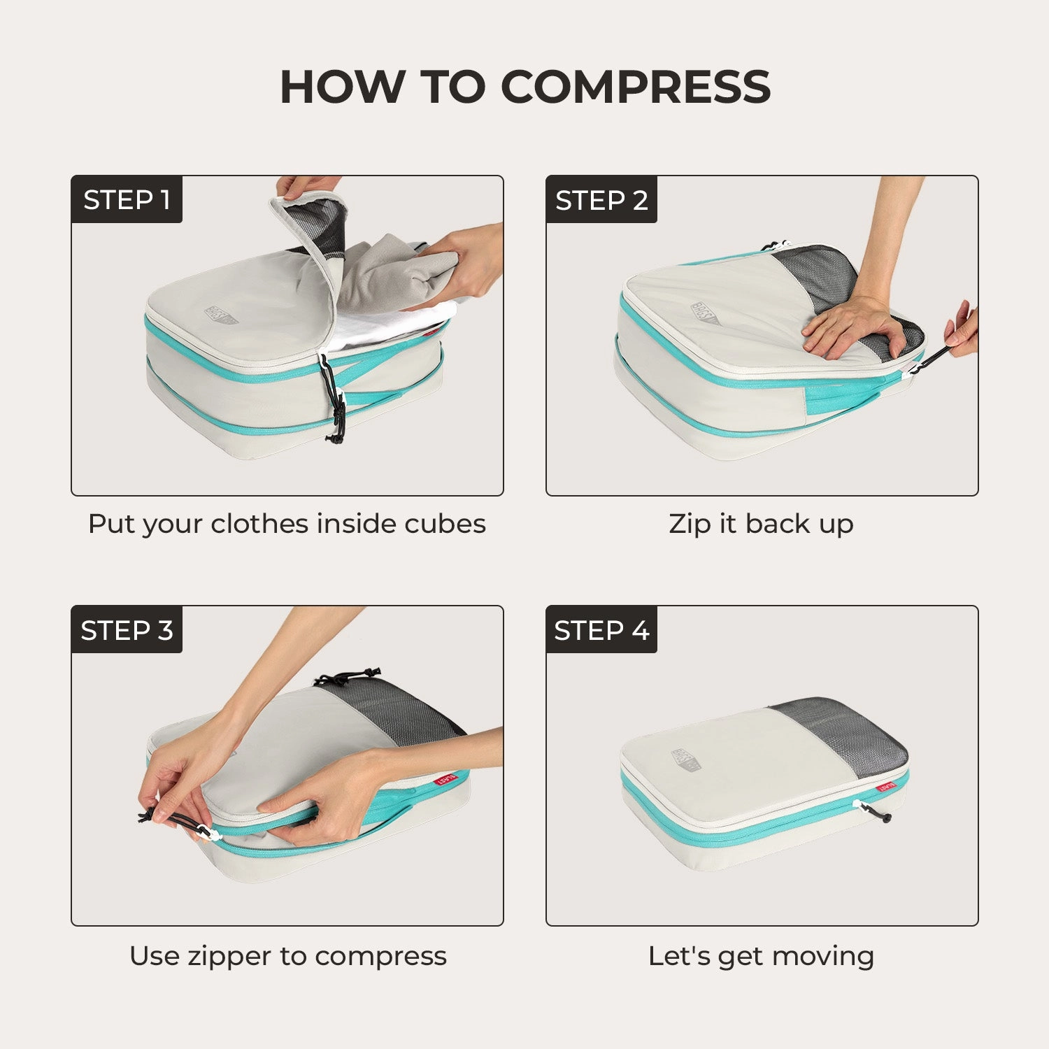 Lightweight Comfort Blast Packing Cubes Practical Everyday Street Utility