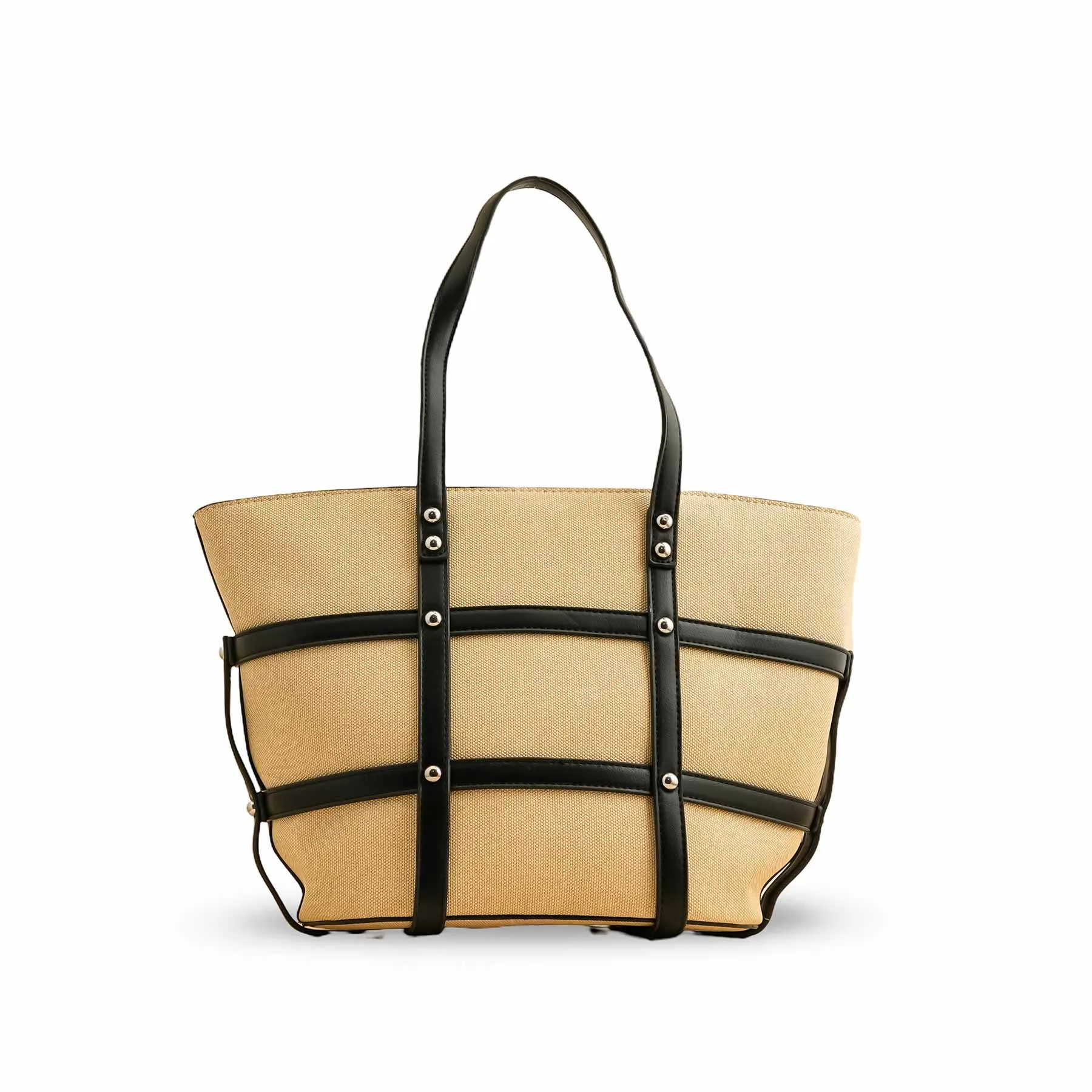 Soft Material Blkwht Formal Shoulder Bag P36306