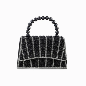 Practical Performance Lightweight Utility Bag Blkwht Bridal Clutch P24367