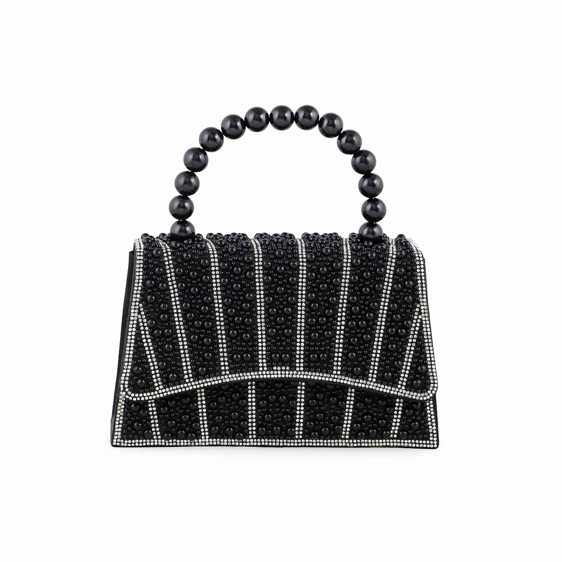 Practical Performance Lightweight Utility Bag Blkwht Bridal Clutch P24367