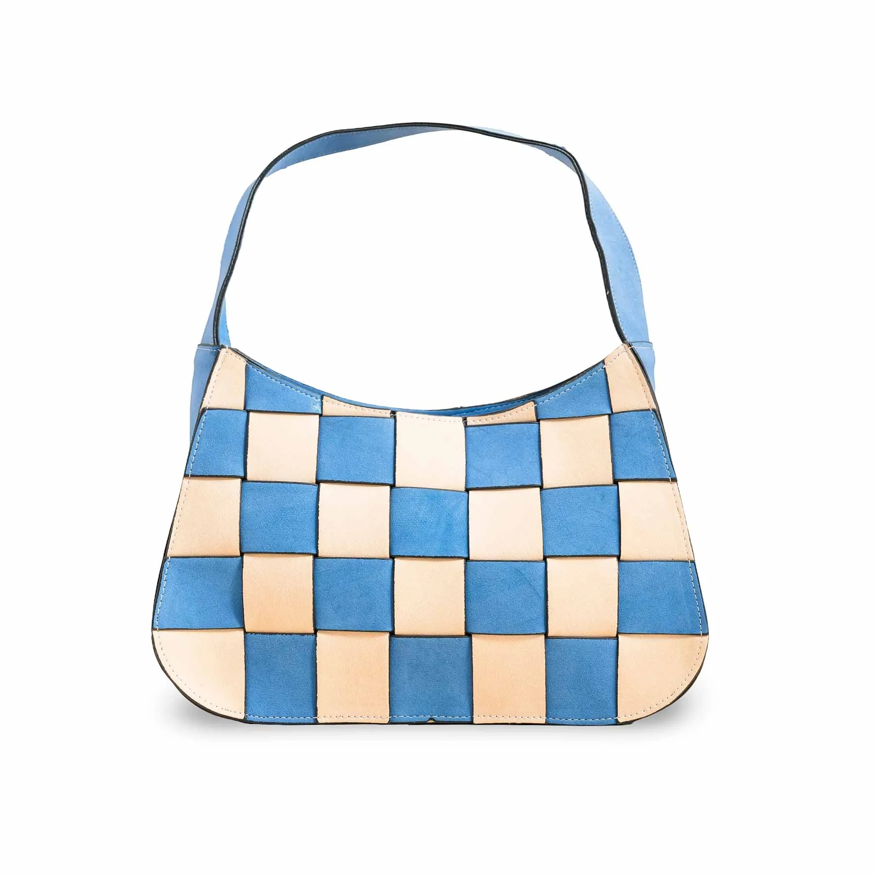 Blue Casual Shoulder Bag P55688 Compact Style