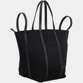 BODHI Iconic Classic City Shopper Tote, Black Outdoor Everyday Weekend Travel