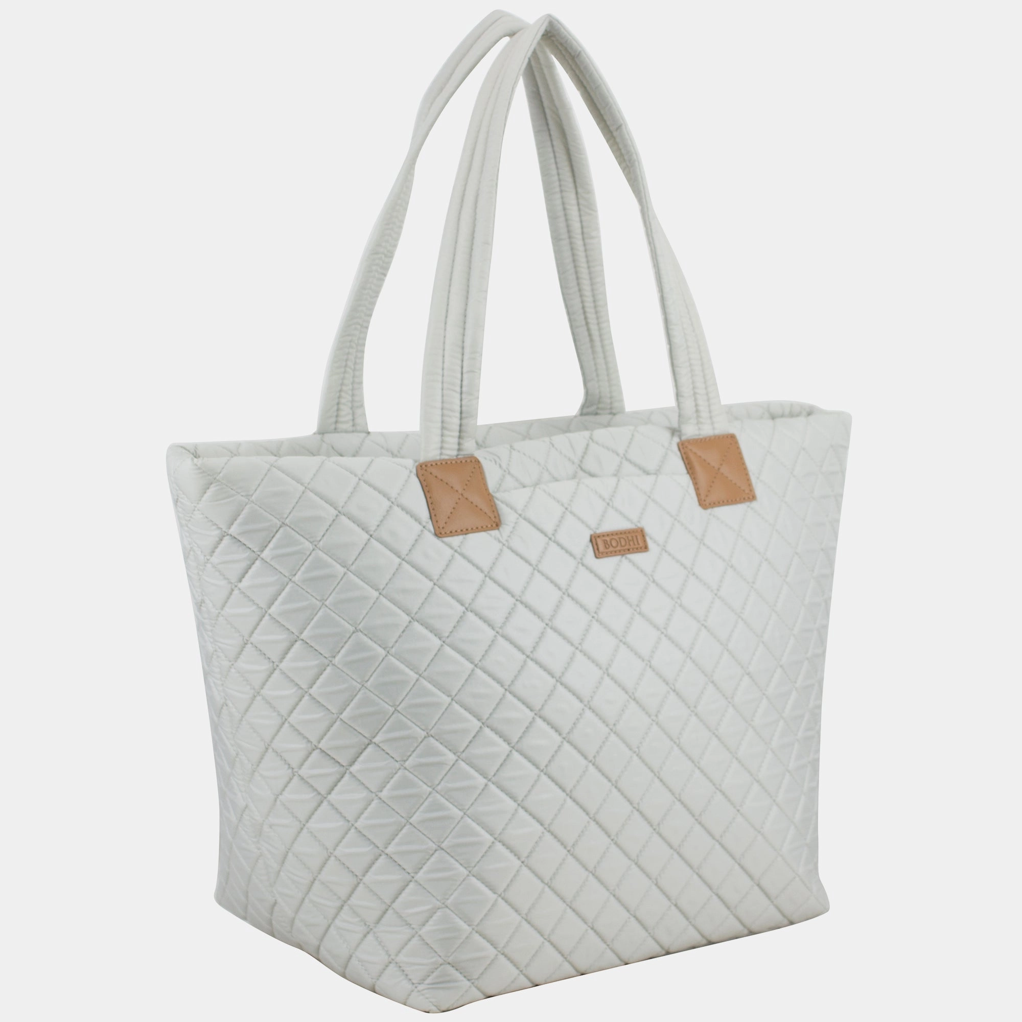 BODHI Quilted Luxe Top Handles Tote Versatile Accessory
