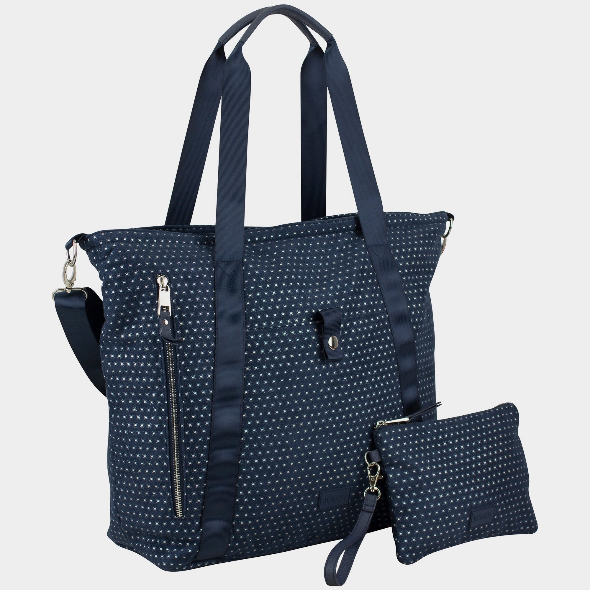 Everyday Durability BODHI Township Tote with Removable Zipper Wristlet and Adjustable Crossbody Strap